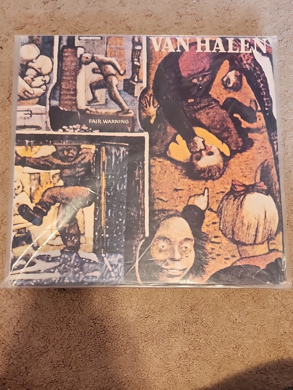 Van Halen "Fair Warning" Vinyl Album - Multi-Color Cover